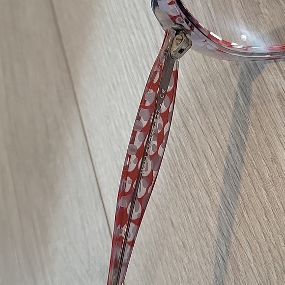 Jean Lafont glasses Frame Only Hellebore 627 Orange&Clear Square France 51 mm - Picture 3 of 4